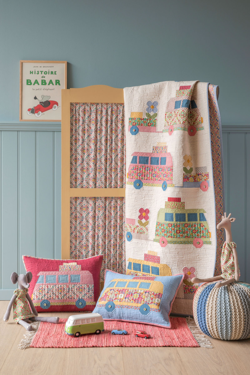 Tilda Patchwork Stoff Baumwolle - Wallflower - Green